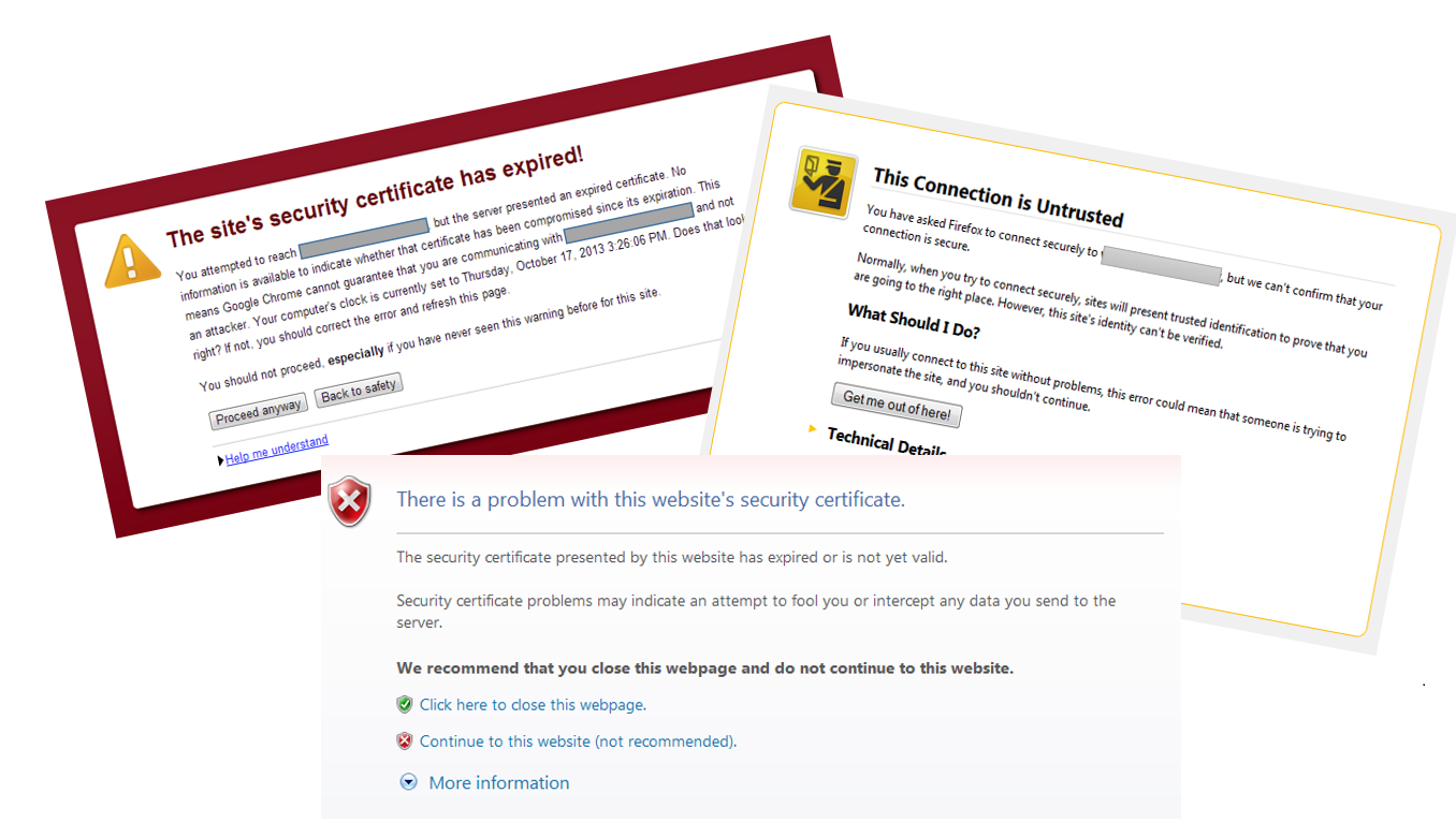 SSL certificate monitoring prevents users from seeing expired SSL messages!