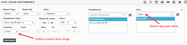 eG Enterprise - User Logon Performance