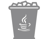 Excessive Garbage Collection - an image of an overflowing bin to illustrate the problem of excessive GC with Java