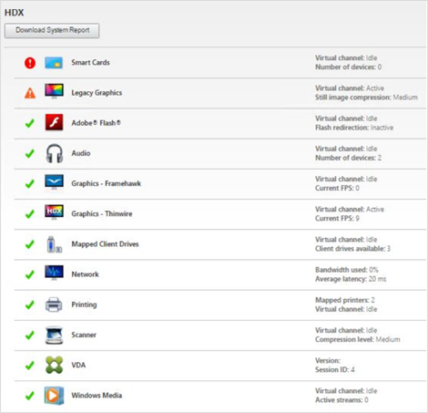 Monitoring processes with Citrix Director