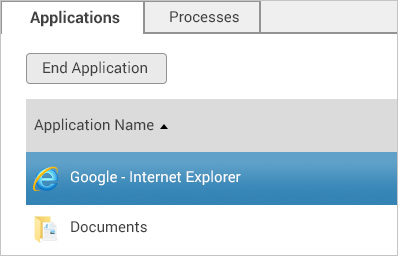 Citrix user session monitoring screen