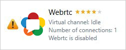 Optimized connections on Webtrc