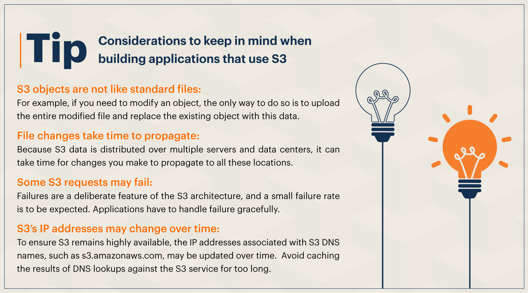 Tip for Building applications that use AWS S3