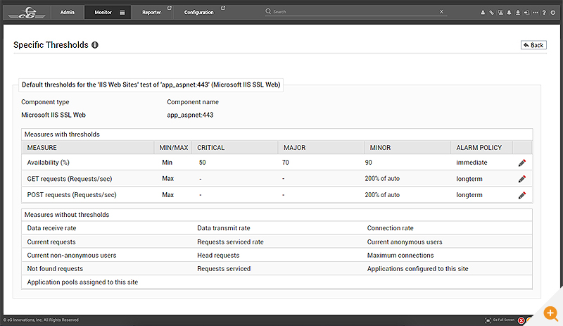 Multi-tenant configuration screen