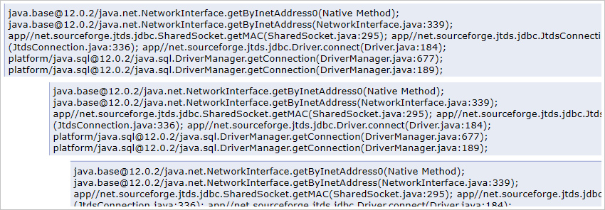 Java threads running in an application server