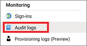 Audit Logs button