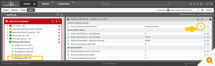 Citrix Connection Quality Indicator diagnosis