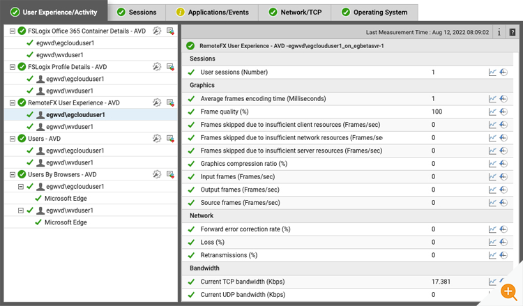 Monitoring Azure Virtual Desktop user experience