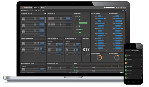 Image of Spadafy's console running rebranded eG Enterprise 