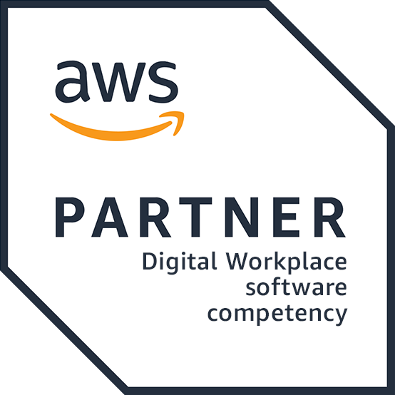 The AWS Digital Workplace Software Competency badge - this graphic can only be used by AWS endorsed and approved solutions