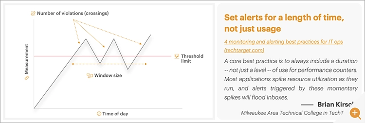 diagram explaining events and alerts can be classified by frequency and time durations to evaluate significance when prioritising events to correlate