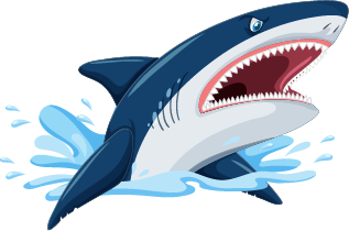 decorative image of a shark to decorate an article referencing shark attacks to explain event correlation monitoring
