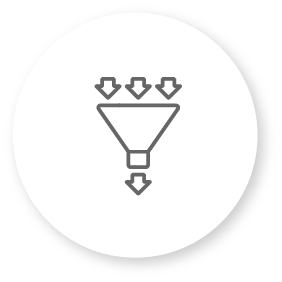 graphic representing a funnel 