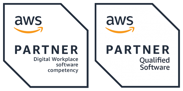 image of AWS partner badges