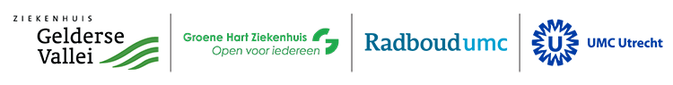 Image of hospital logos of eG Enterprise customers in the Netherlands