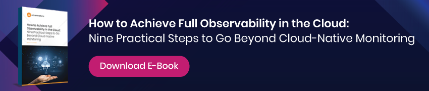 clickable banner to a free eBook on cloud observability