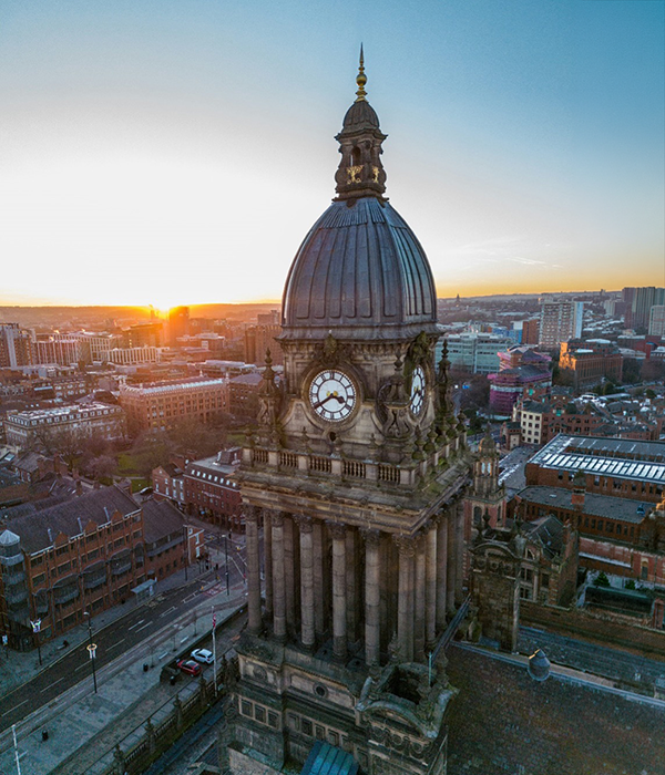 Photograph of Leeds Town Hall in the city where EUC Summer Forum 2026 will be held