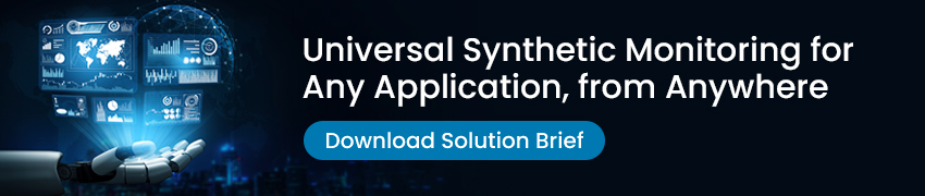 Clickable banner to download information about the eG Enterprise synthetic monitoring tools