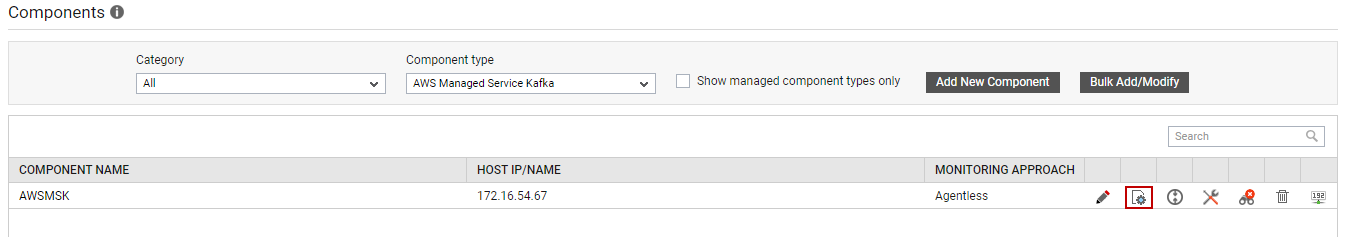 Newly added AWS Managed Service Kafka component