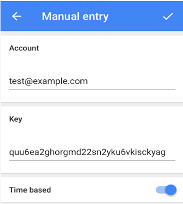 Specifying Secret Key