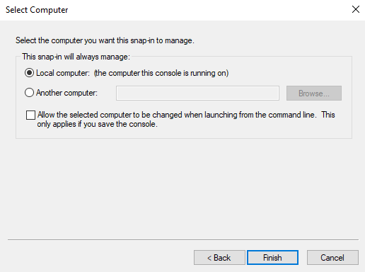 Location of Domain Server