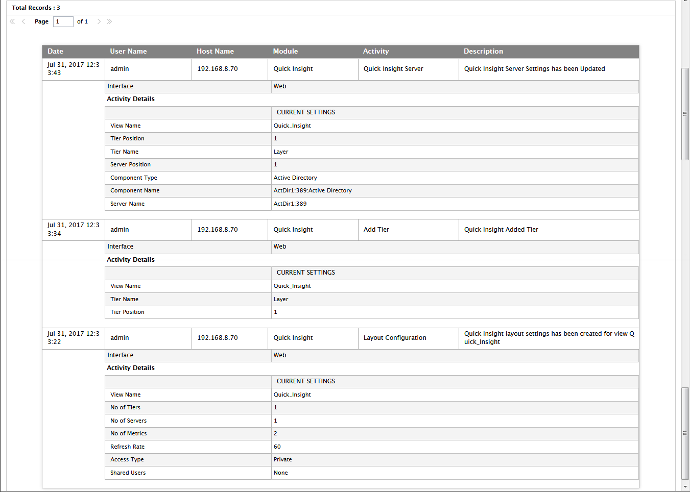 Changes Using eG Monitor Interface