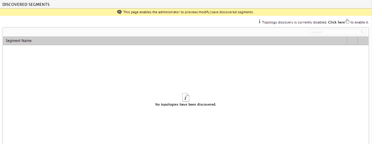 Auto Topology Page
