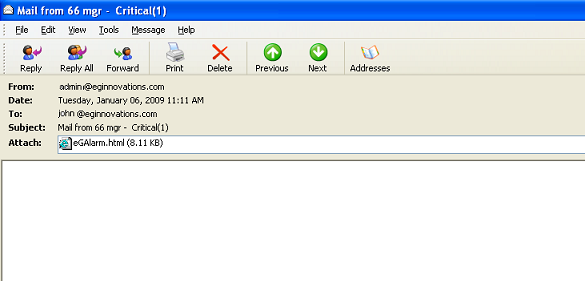 Alert as Attachment