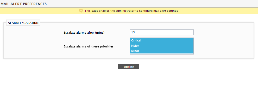 Configuring Alarm Escalation