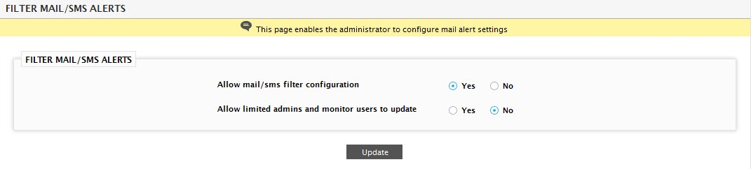 filter mail alert