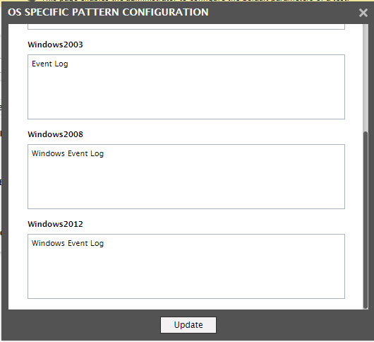OS-specific Service Configurations