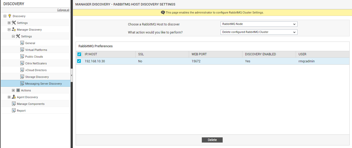 Deleting RabbitMQ Cluster