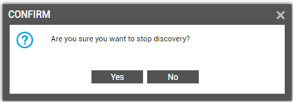 Confirmation to Stop Discovery