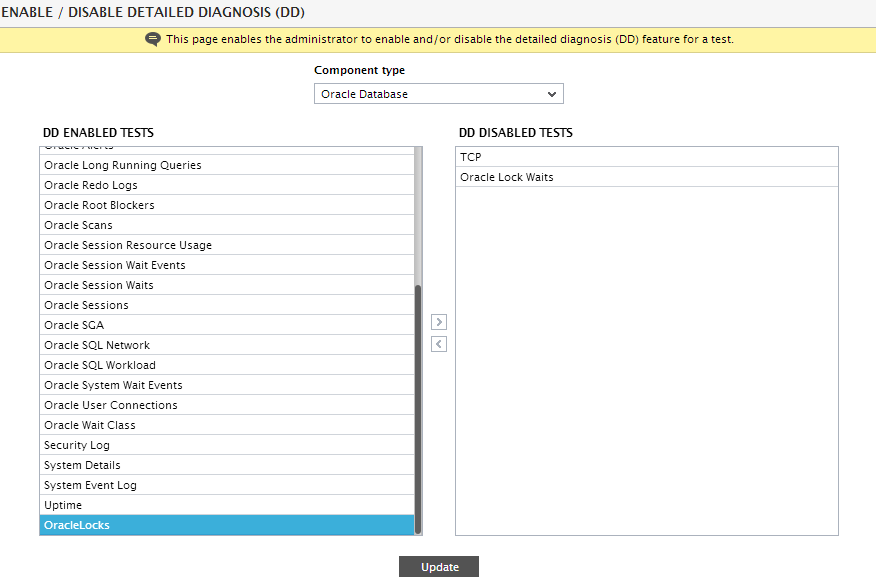 Enabling DD for Test