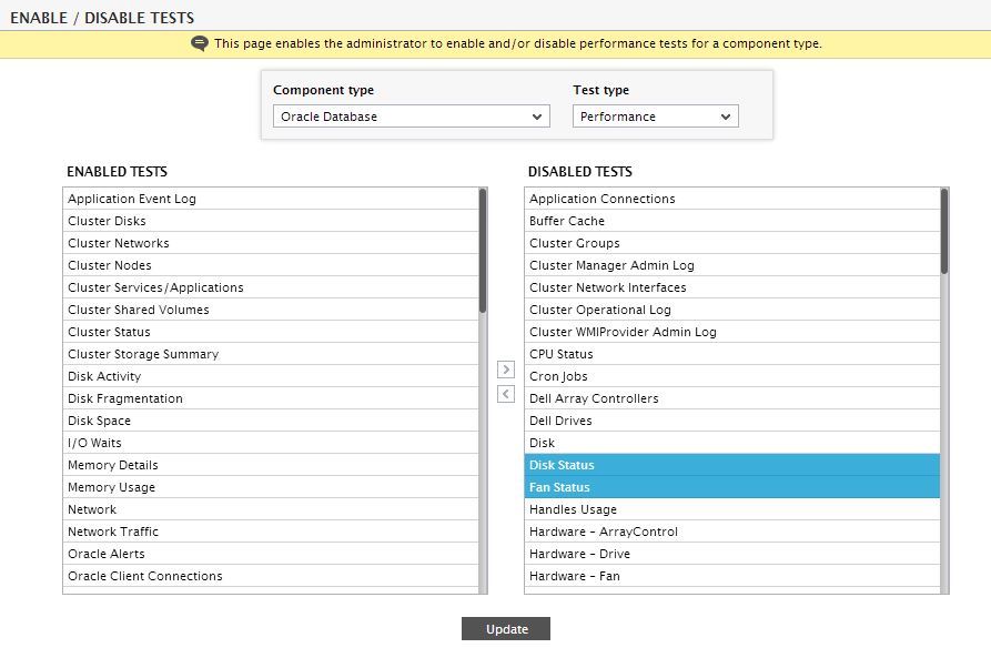 Enabling Tests