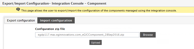 Importing Configuration