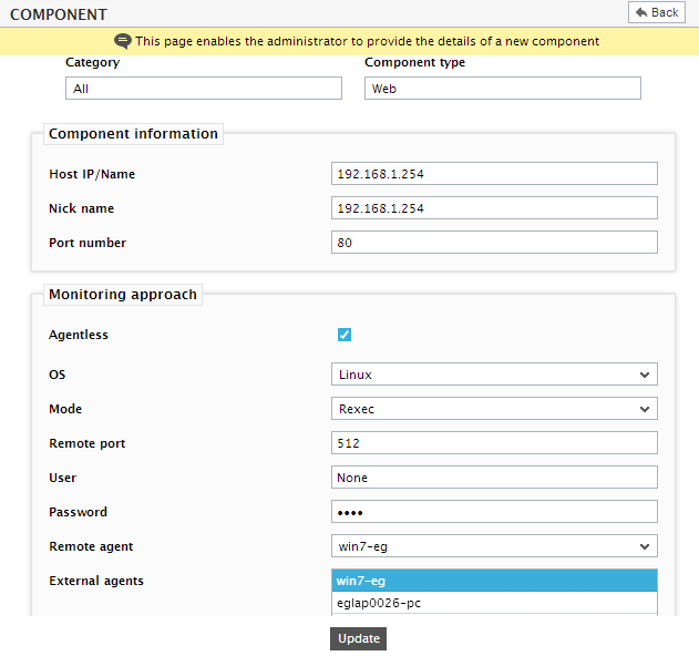 Enabling Agentless Monitoring for Linux with Rexec Mode