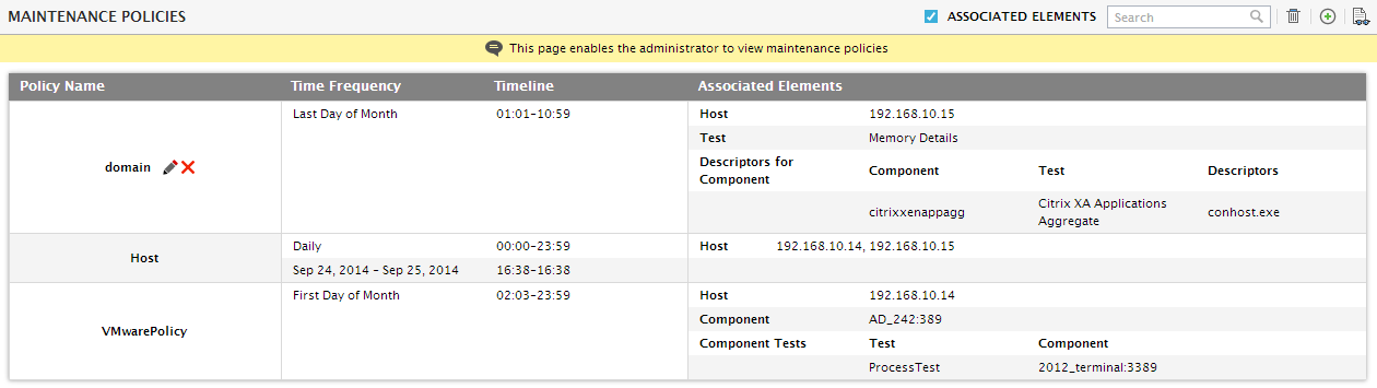 Modifying Quick Maintenance Policy
