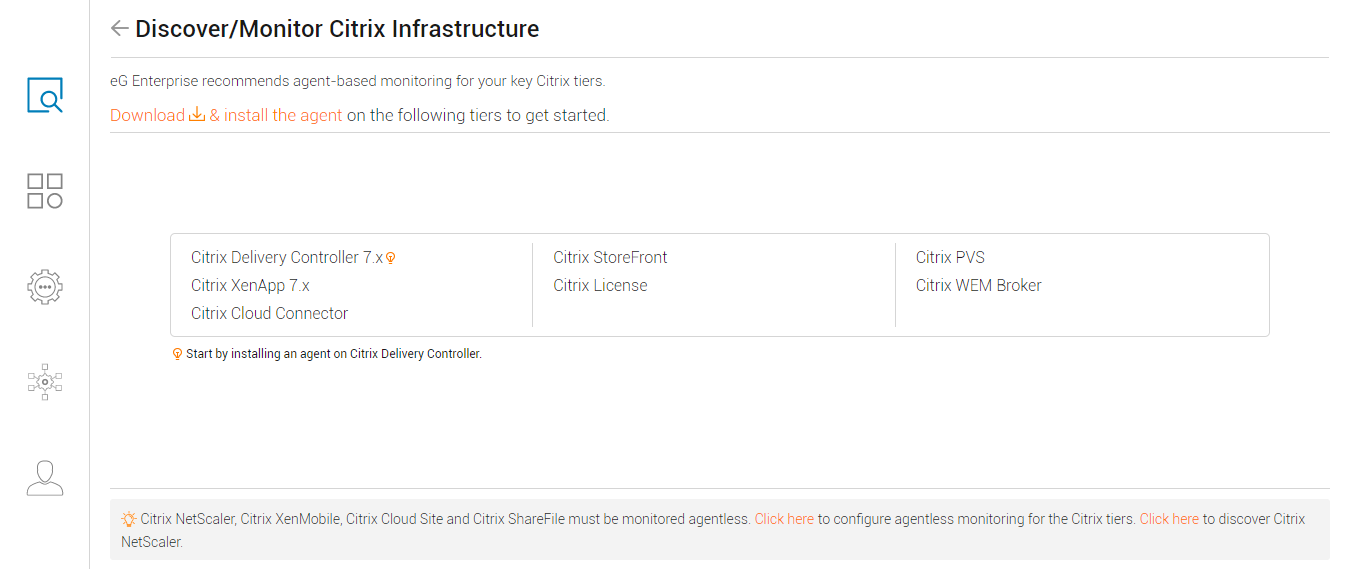 Citrix Tiers to be Monitored