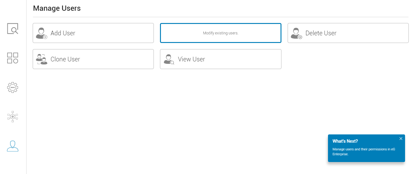 Manage Users Section