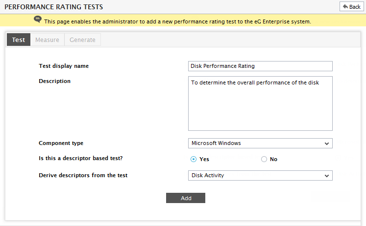 Choosing Test to Create Descriptor-based Performance Rating Test