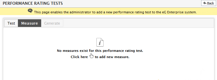 Empty Measure Tab when Configuring Performance Rating Test