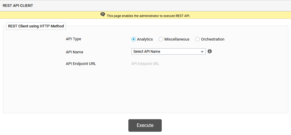 REST API Client Page