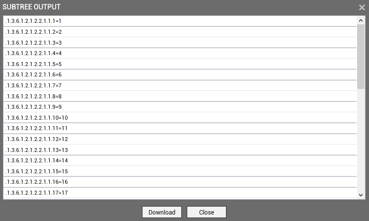 Subtree Output