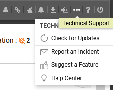 Technical Support Menu