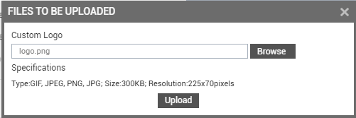 Uploading Custom Logo to eG Manager