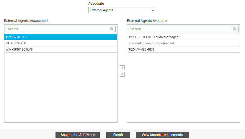 Associating External Agents with User/OU