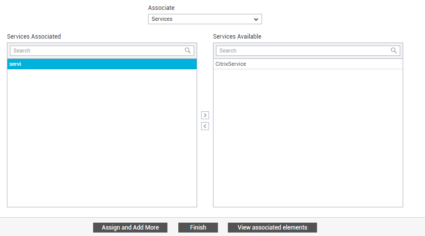 Associating Service with OU/User