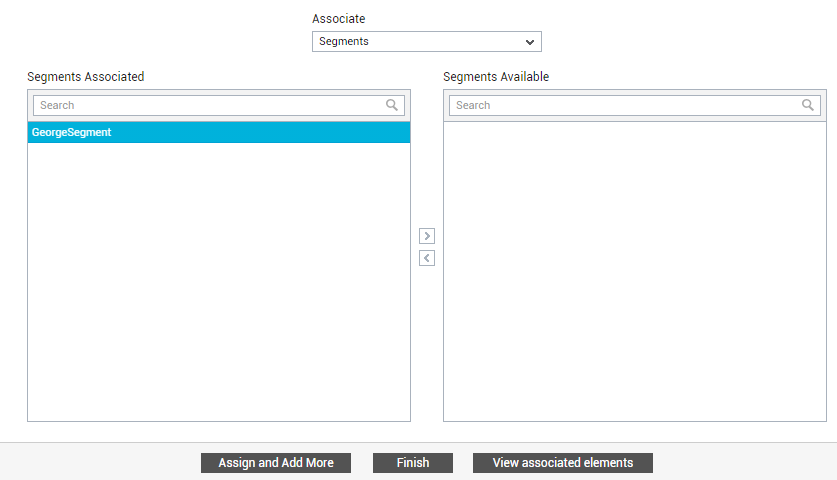 Associating Segments with Entity