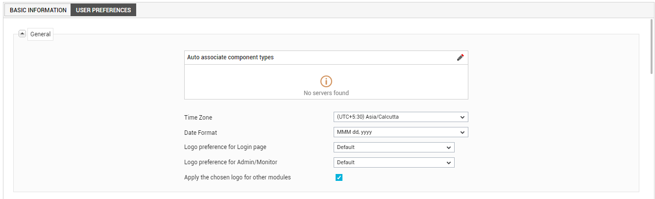 Setting General User Preferences